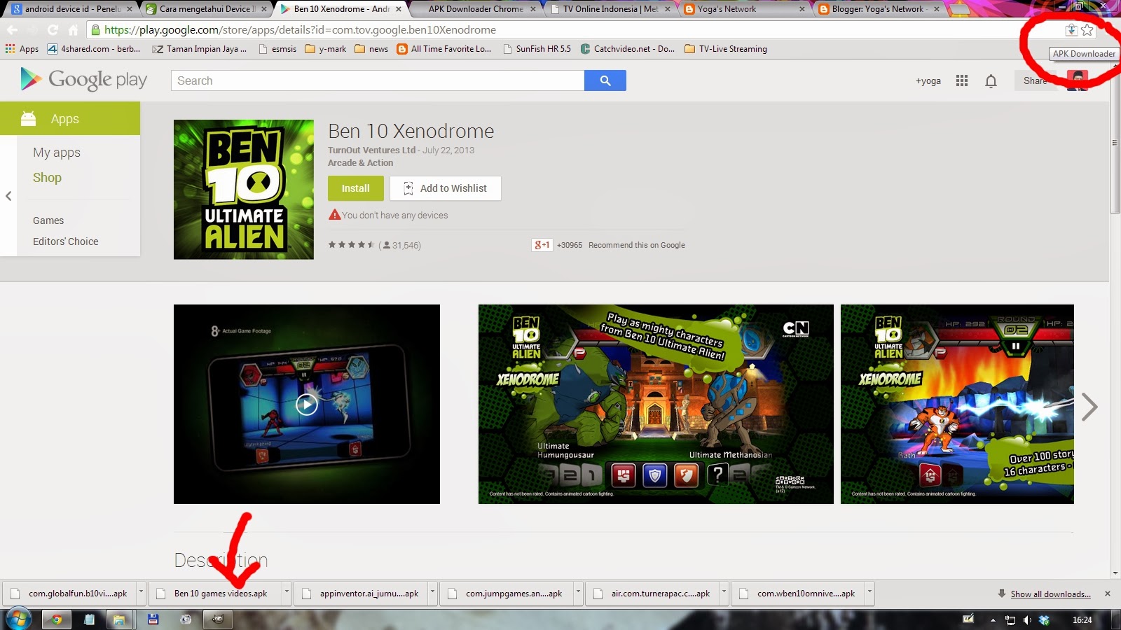 Yogas Network: Chrome Extension to Download APKs file for My Android