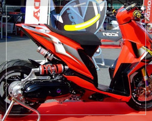 Foto modifikasi motor beat yang simple sederhana bagus 