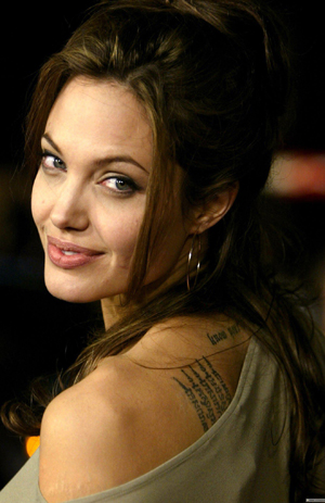 angelina jolie tattoos