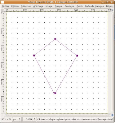 gimp trace chemin