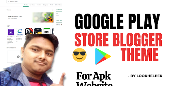 Google Play Store blogger Premium Blogger Template 2022