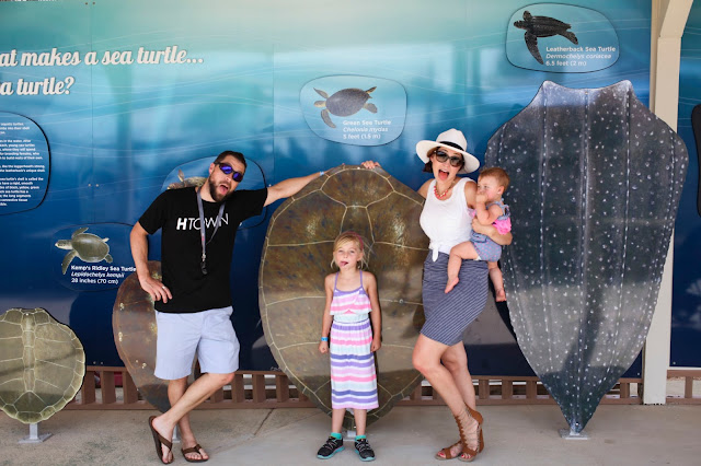 Amy West and family at Marineland