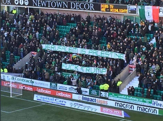 Tak Kapok Kena Denda, Celtic FC Fans: Jerusalem is Palestine, F*** Trump