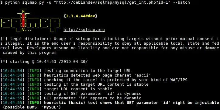SQLmap - Automated SQL Injection Tool