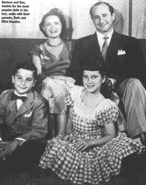 Barbara Handler with family as a child
