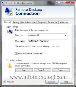 Login ke Remote Desktop