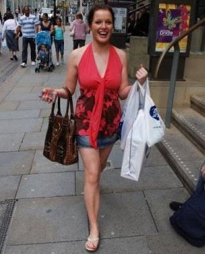 Helen Flanagan shopping