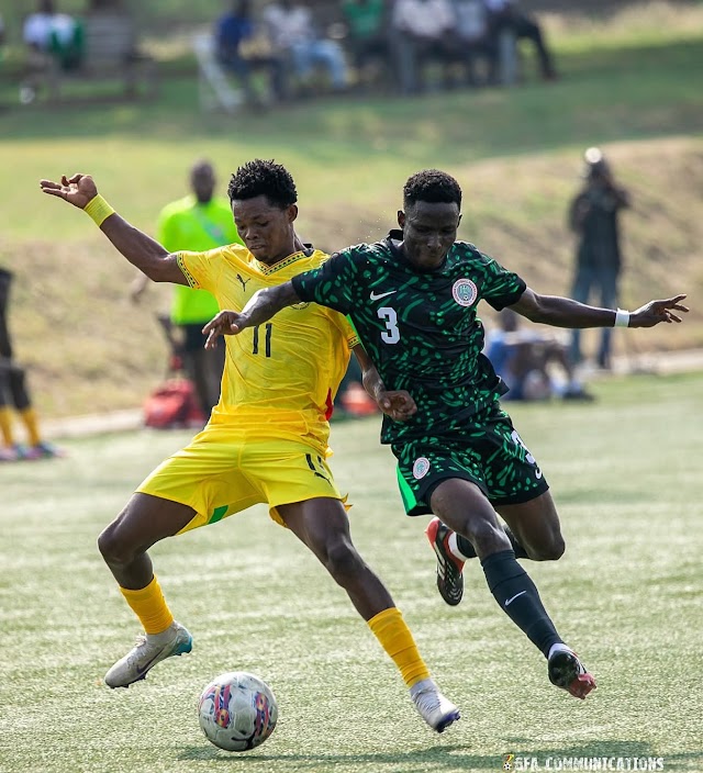 Flying Eagles Hold Ghana to 1-1 Draw in WAFU B U-20 Opener