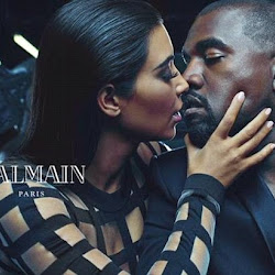Kim Kardashian and Kanye West Are The New Faces of Balmain 