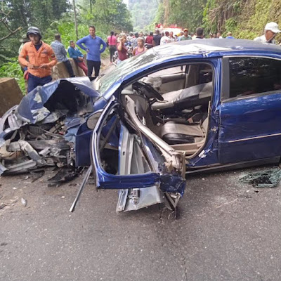 Accidente de tránsito dejó el saldo de 4 personas lesionadas en la Carretera Trasandina Barinitas - Mérida