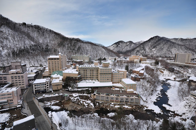 Toyohira River at Jozankei Onsen town