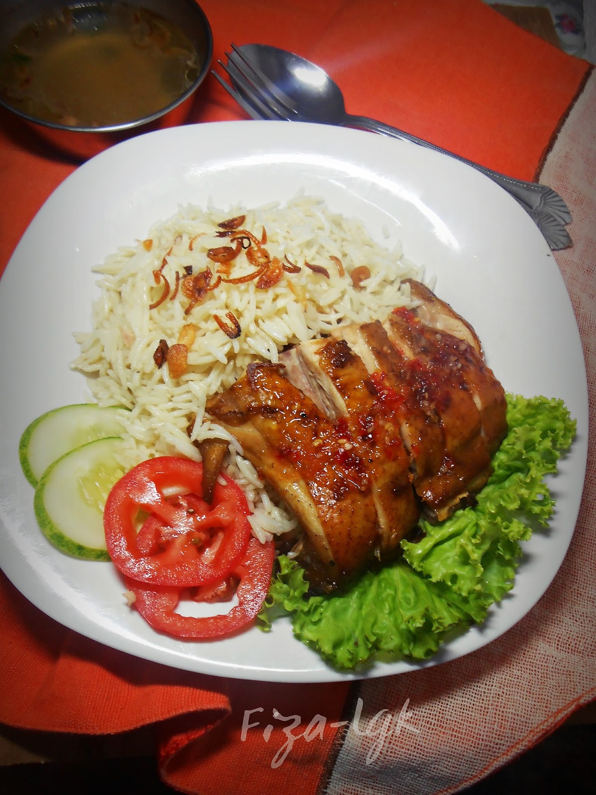 NASI AYAM MADU  Fiza's Cooking