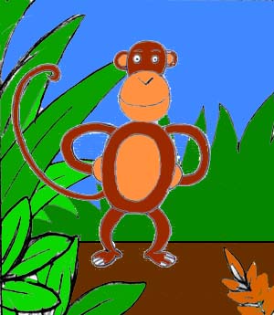  Mudah  Menggambar Monyet  Menggambar Asik