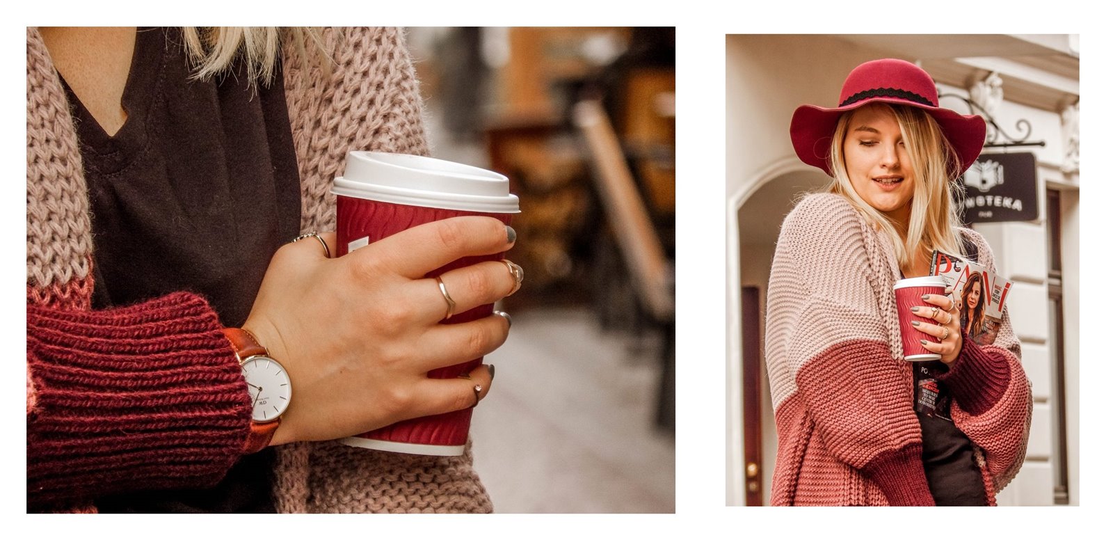 6a detale zegarek daniel wellington złote pierścionki pomysł na stylizacje prezent modnapolka łódź outfit jak nosić swetry owersize kolorowe ubrania na jesień co jest modne jesień zima 2018 blondynka kolory włosy