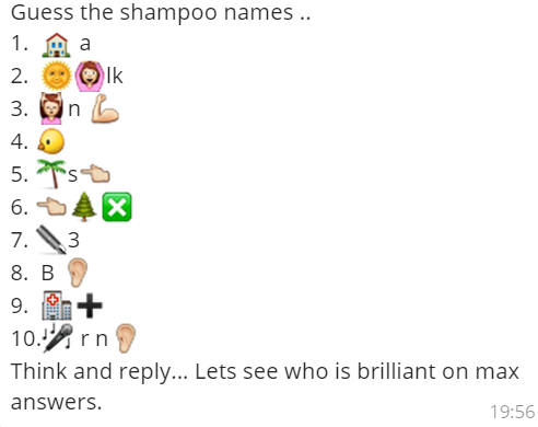 Guess the Shampoo Names