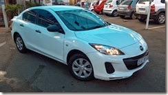 MAZDA 3 WHITE SIDE