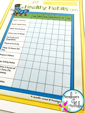 My Healthy Habits Charts