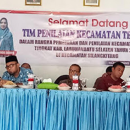 Camat Silangkitang Terima Tim Penilaian Kecamatan Terbaik Dari Kabupaten Labusel