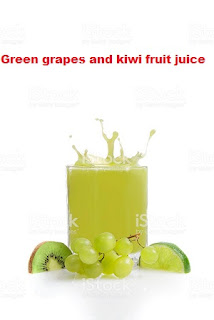 green grapes and kiwi fruit juice 