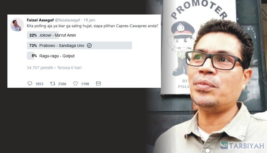 Prabowo-Sandi Unggul Mutlak Di Polling Buatannya, Faizal Assegaf