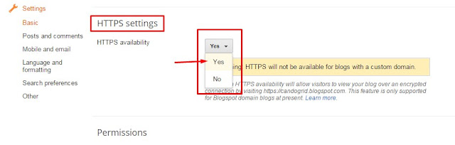 setting https for Cando Grid