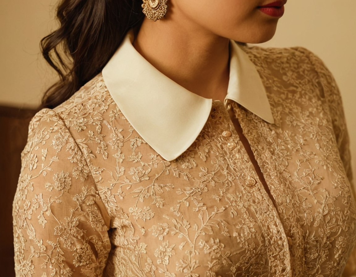 Collar Neck Blouse Back Designs