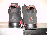 Comparison of 2010 Retro Air Jordan VIs to Counterfeit - Side by side