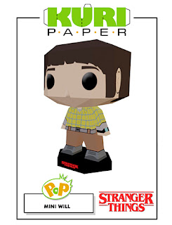 Kuri Paper - Pop Mini Funko Will Stranger Things Papercraft