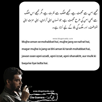Che Guevara Quotes in Urdu - چی گویرا