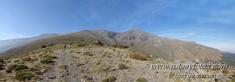 Cerro Pelado - Cerro Rasero desde el Refugio de Postero Alto