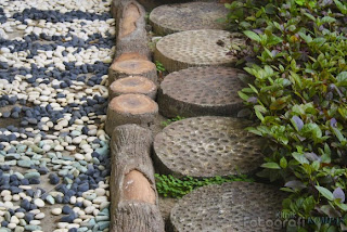 Stone for garden decoration