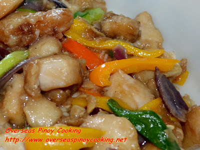 Stirfried Fish with Black Bean Sauce