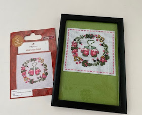 Mini Christmas cross stitch kit from Hobbycraft