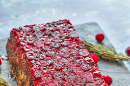 Mushroom Lentil Loaf with Cranberries