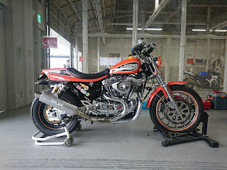 ハーレー,スポーツスター,サーキット,がるーだ,ターコイズ,ダートラ,883R,sportster,circuit