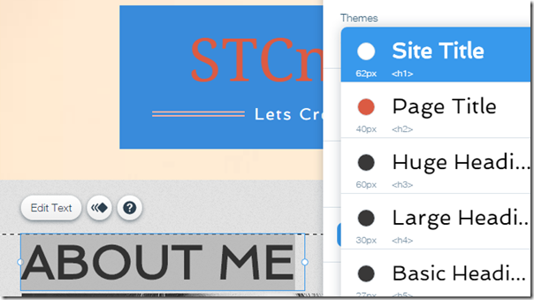 SEO Friendly Heading Tags in Wix
