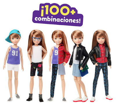 COMBINACIONES POSIBLES CREATABLE WORLD - Kit deluxe de personaje con pelo rojo liso | Mattel GGG53 | JUGUETE 2020