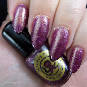 Swatch and review of Octopus Party Nail Lacquer Witches Get Stitches.