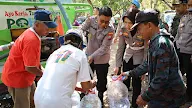 Polres Kediri Kota Kembali Droping Air Bersih Untuk Warga Desa Manyaran