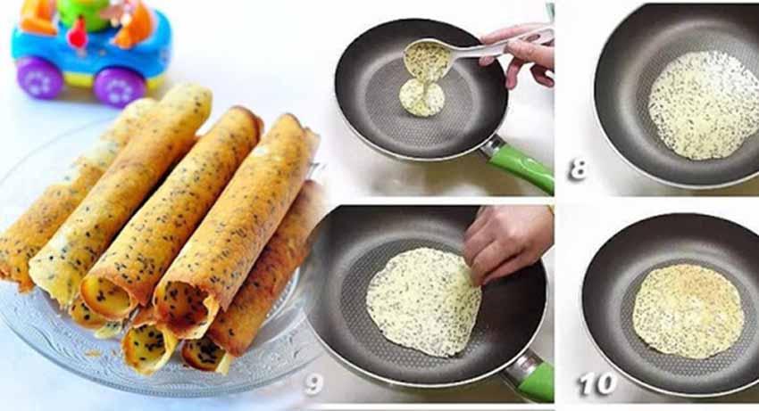 Resep Egg Roll Praktis Menggunakan Teflon