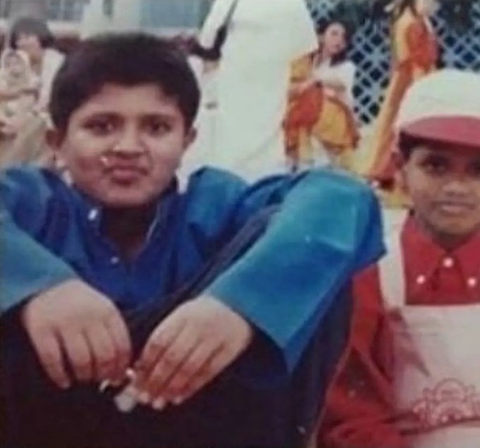 Telugu Actor Vijay Deverakonda (Left) Childhood Pic with his Younger Brother Telugu Actor Anand Deverakonda | Telugu Actor Vijay Deverakonda Childhood Photos | Real-Life Photos