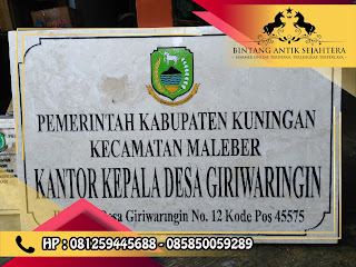 Prasasti Nameboard Marmer