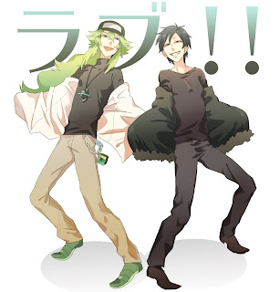 boys black hair crossover durarara green hair hat long hair n orihara izaya pokemon