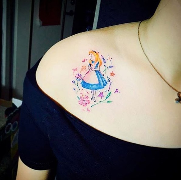 tatuagens de Desenhos da Disney