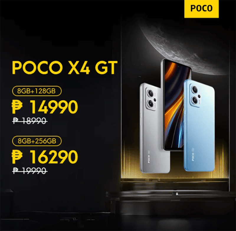 POCO X4 GT gets up to PHP 4K off!