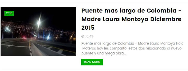  Puente mas largo de Colombia - Madre Laura Montoya Diciembre 2015
