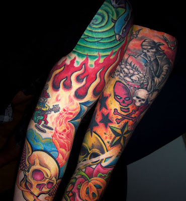 Fine art online tattoos design arm colour