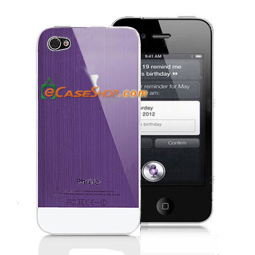 iPhone 4s Metal Rear Panel Case Purple Image