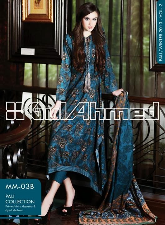 Gul Ahmed Stylish Pali Winter dresses Collection 2013/14,Vol-2 For Ladies