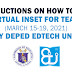 INSTRUCTIONS on how to join the Virtual INSET for Teachers (March 15-19) by DepEd EdTech Unit